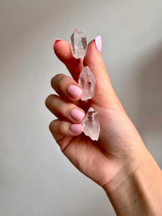 Mini Clear Quartz points from Brazil