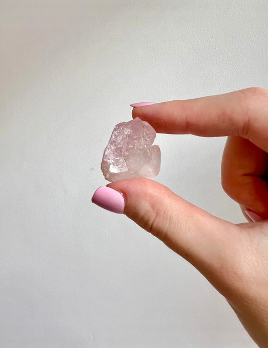 Rare crystalline Rose Quartz from Brazil