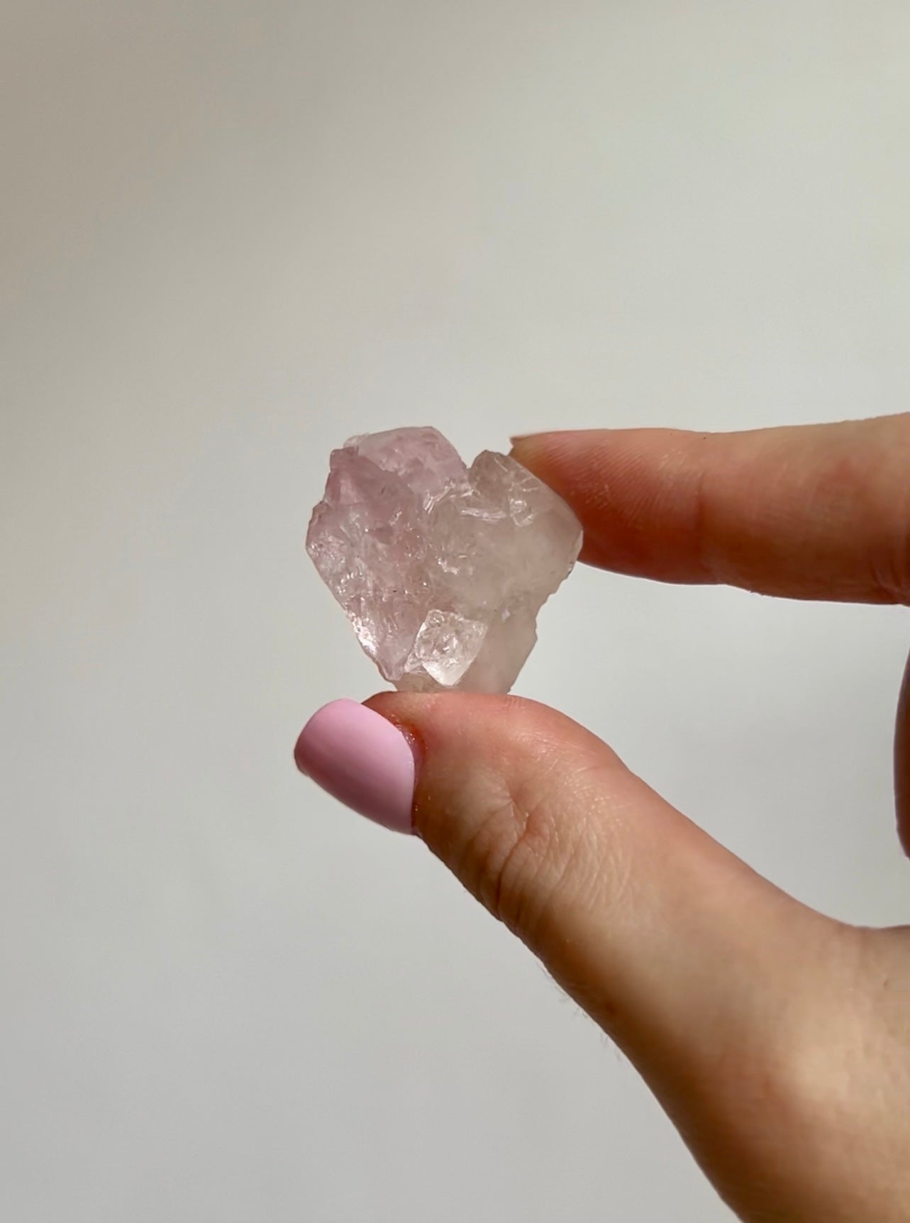 Rare crystalline Rose Quartz from Brazil