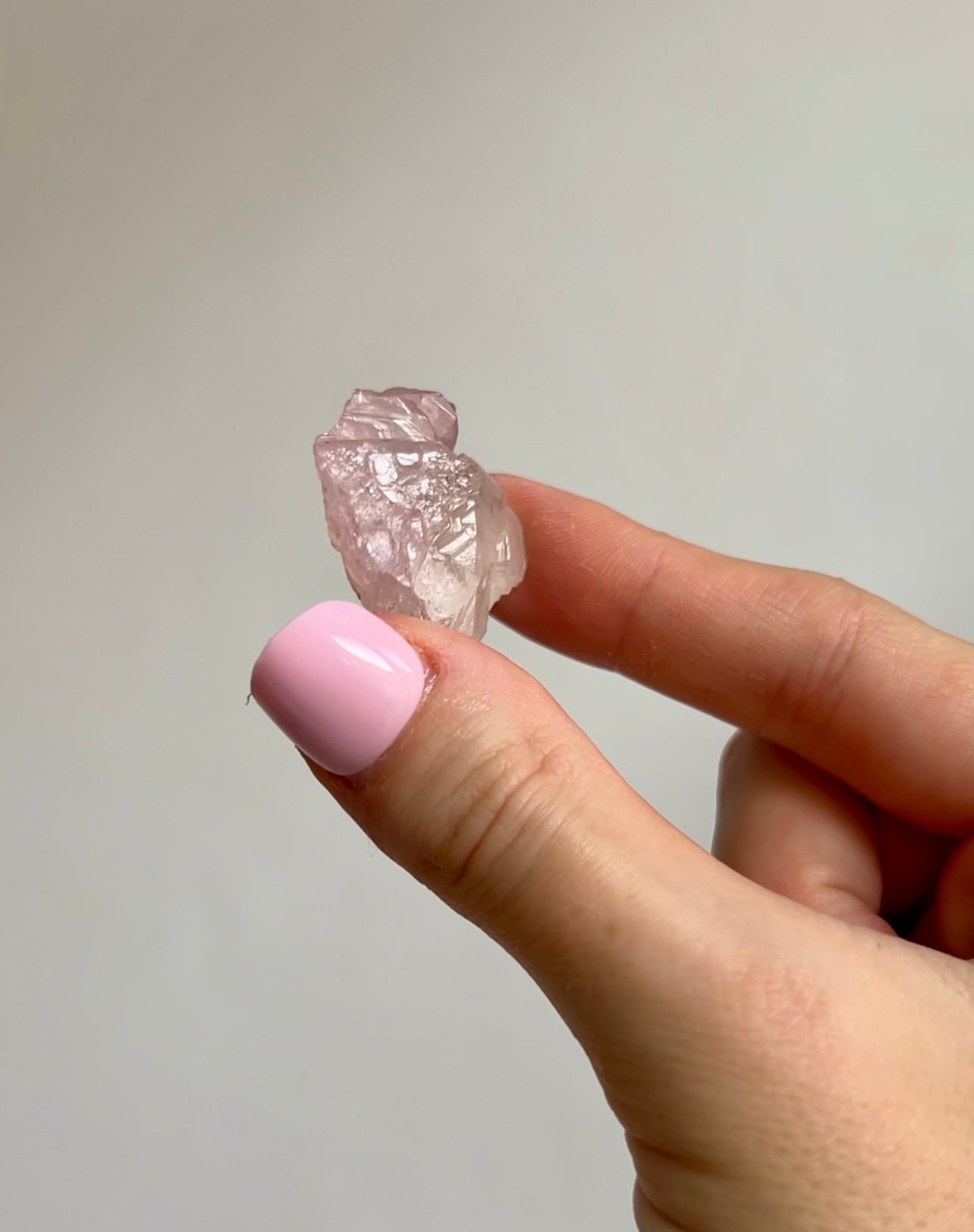 Rare crystalline Rose Quartz from Brazil