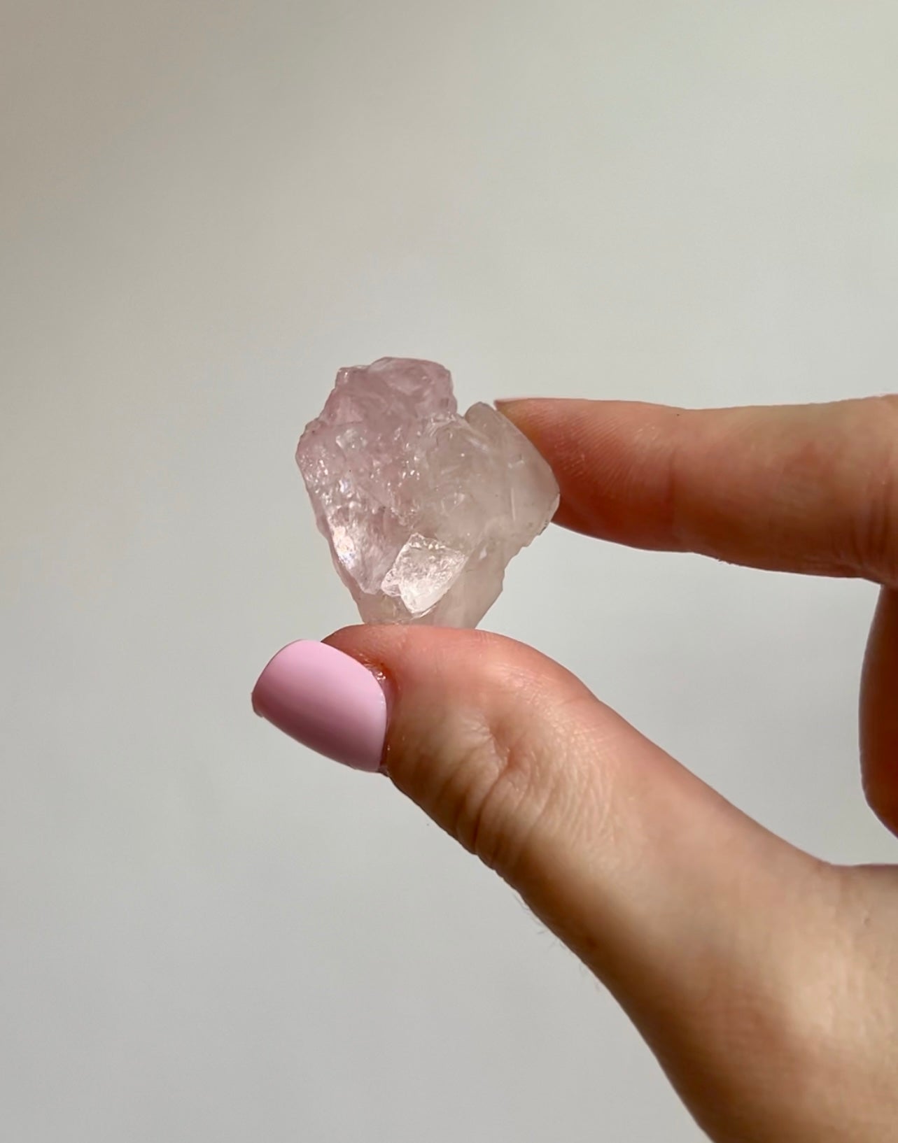 Rare crystalline Rose Quartz from Brazil