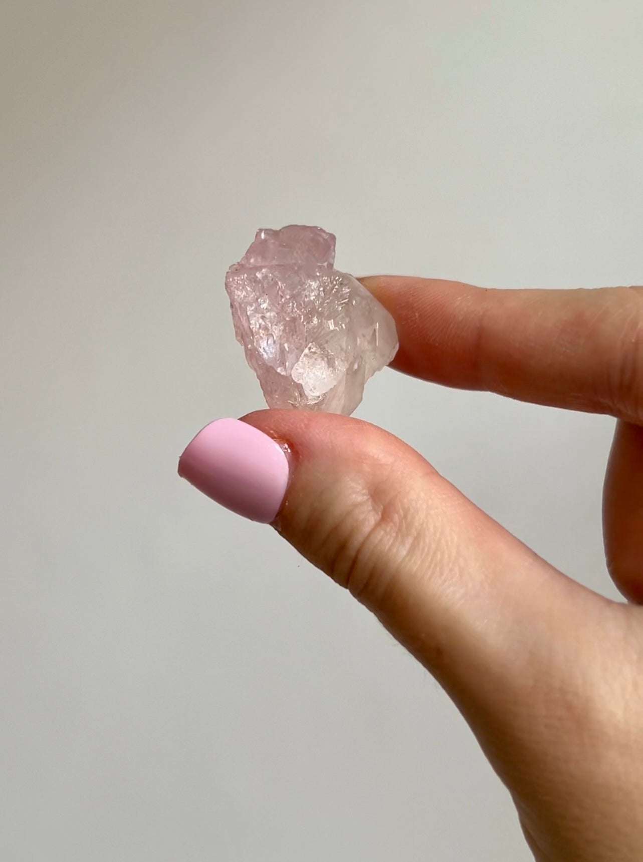 Rare crystalline Rose Quartz from Brazil