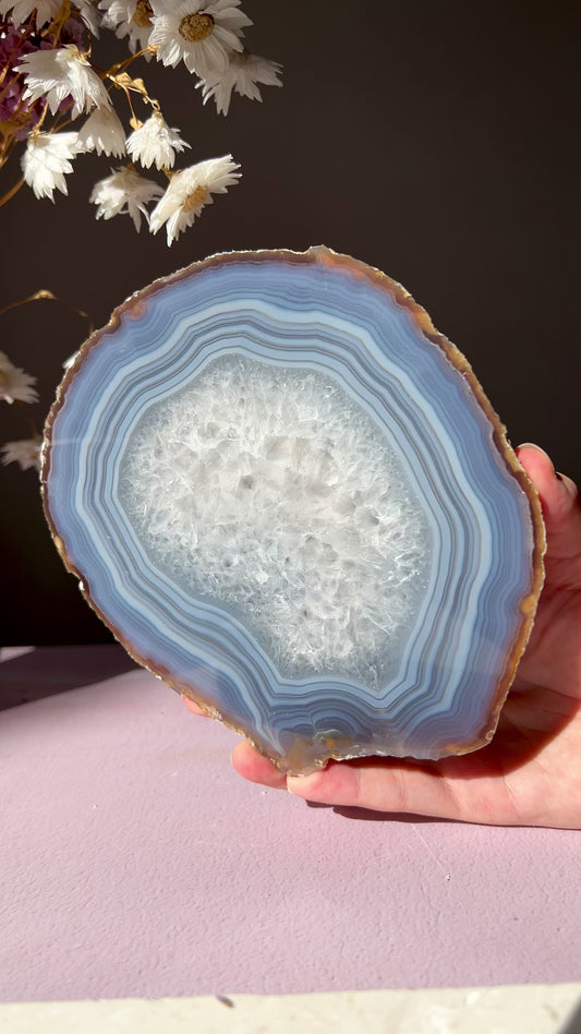 Agate slice from Brazil