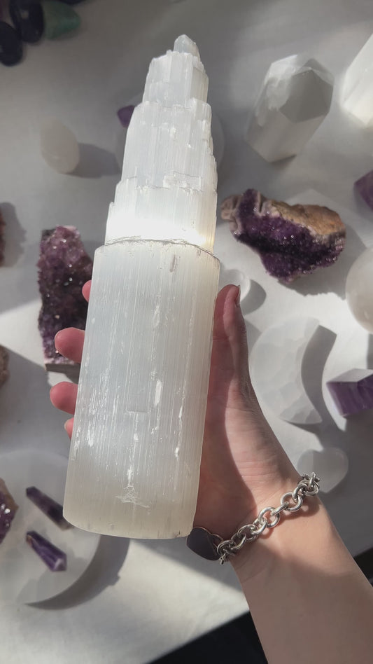 Selenite Tower from Morocco