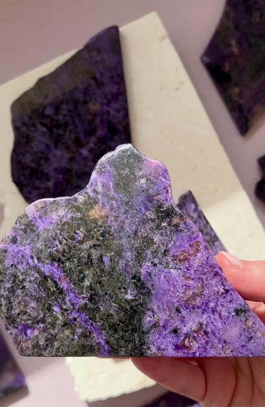 Rare Charoite from Murun Massif.