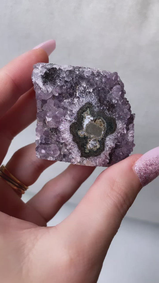 Rare Amethyst Stalactite Eye from Uruguay