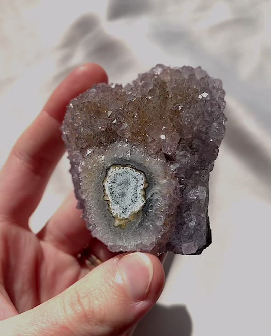 Rare Amethyst Stalactite Eye from Uruguay