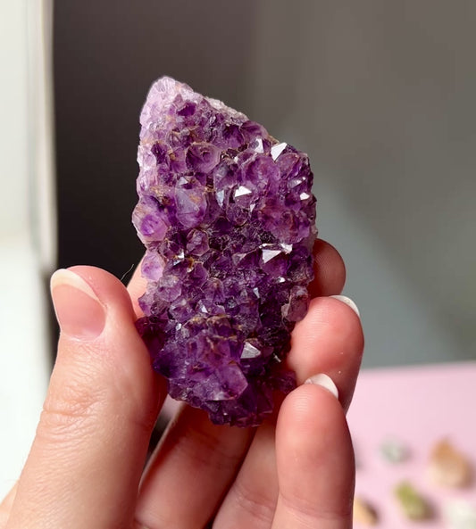 Amethyst with Hematite Inclusions from Thunder Bay, Ontario, Canada.