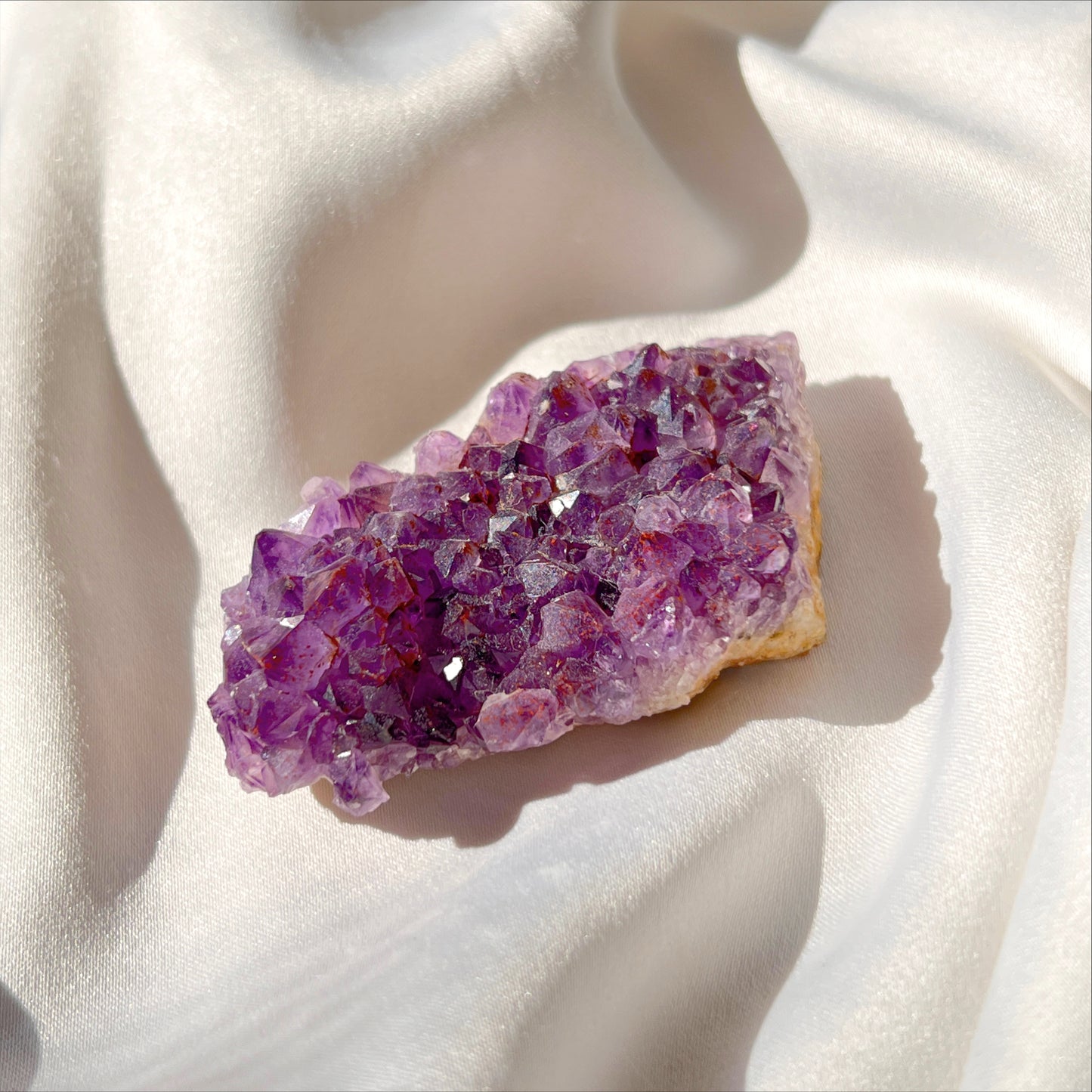 Amethyst with Hematite Inclusions from Thunder Bay, Ontario, Canada.