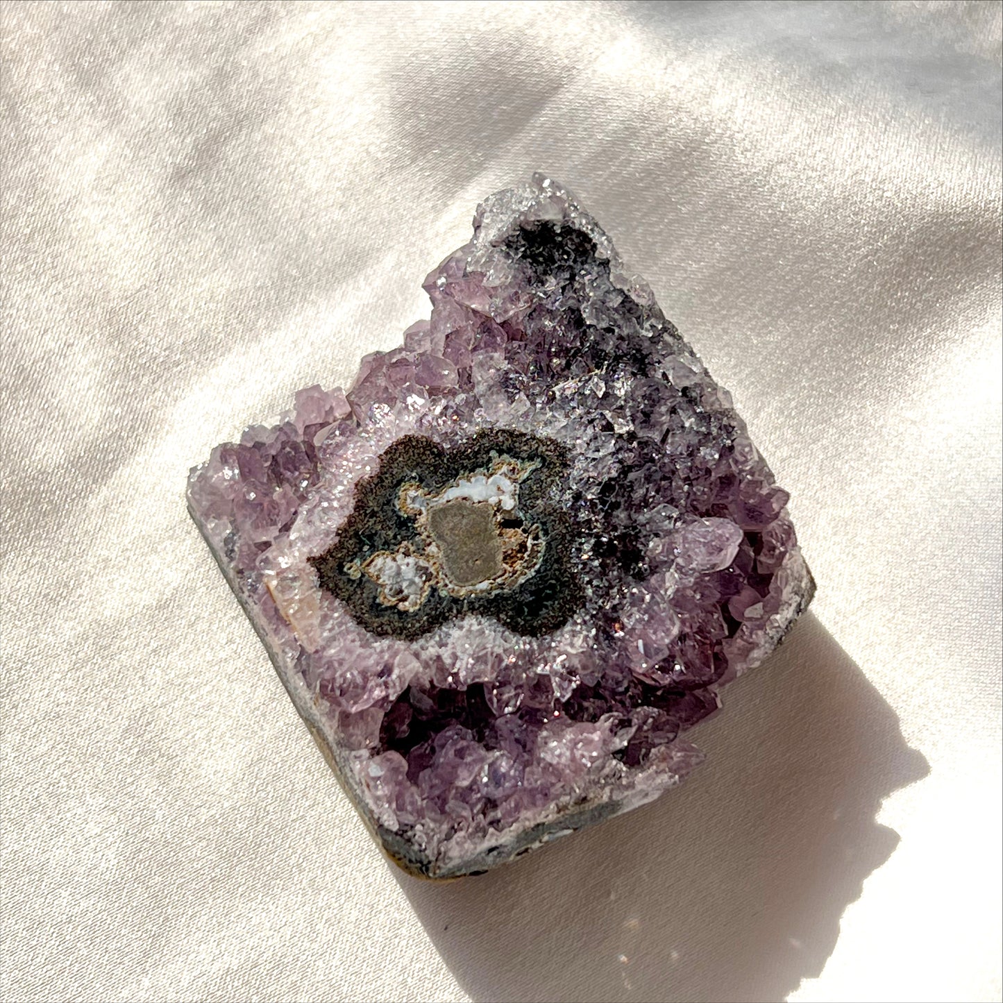 Rare Amethyst Stalactite Eye from Uruguay